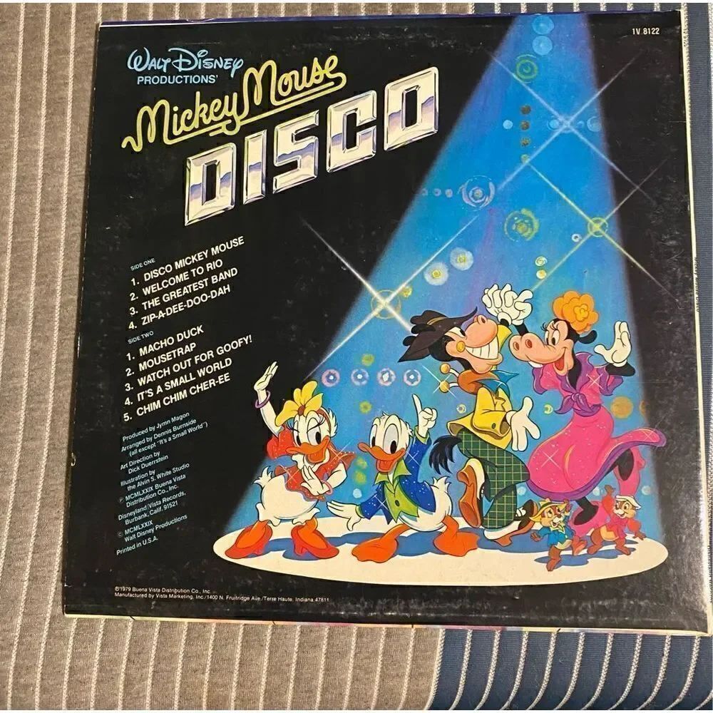 Vintage Disney Mickey Mouse Disco Vinyl